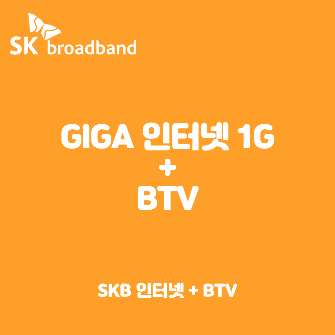 Giga 인터넷 1G + BTV