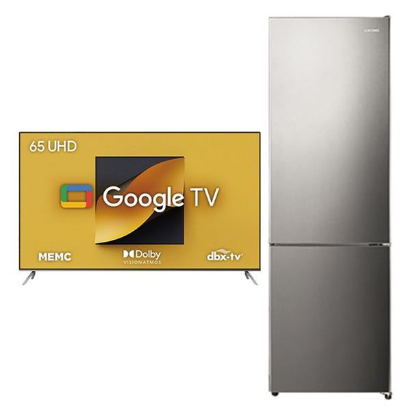 스마트 TV 65인치 + 루컴즈 2도어 냉장고 262L(메탈실버)